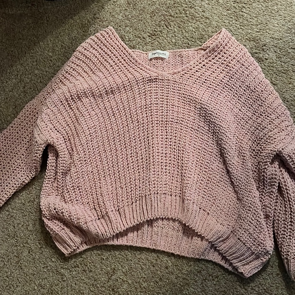 Off the shoulder sweater